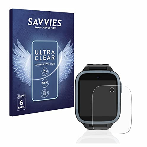 Savvies Schutzfolie für Xplora XGO3 | (1. Gen.) 6 Stück Transparenter Displayschutz Made in Germany Ultra-Klar Displayschutz-Folie
