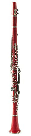 Klarinettensatz Klarinette G-Taste 20 Tasten Kunststoff Klarinette Schwarz Spielendes Blasinstrument Geschenk (Color : Red)