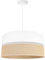 Light-Home Juta Hängelampe - Boho Deckenlampe Esszimmer und Küche - Pendelleuchte aus Metall mit Stoff Lampenschirm - ⌀ 45 cm - Klassisch 1 - Jute Weiß