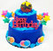 Surfer Surfing Surf Beach 7 Piece Birthday Cake Topper Set