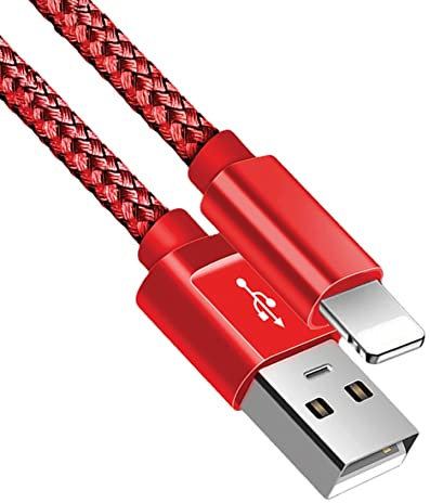 for iPhone Charger Cable, Nylon Braided Cable Fast Charging & Sync Phone Charger for iPhone 14 13 12 11 Pro Max X XS XR 10 8 8 7 Plus 6 6s 5s 5 SE (2 Meter)