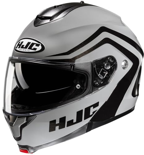 HJC, Modularer Motorradhelm, C91N NEPOS MC5, XL, Grau/Schwarz