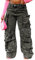 YOOTIKO Baggy-Jeans für Damen, Cargohose, Y2K, hohe Taille, Distressed Street Denim, weites Bein, Hose mit Taschen, 2 Grau, M