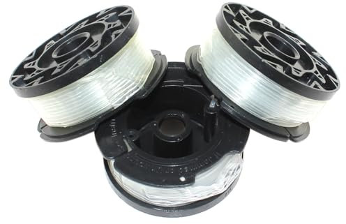 Lot de 3 bobines et Fil pour Black & Decker CST1000 CST1100 CST1200 CST2000 GH400 GH500 GH600 GH610 GH900 GH912 LST136 LST220 LST300 LST400 LST400 ST420 LST1018 MTC220 MTE912