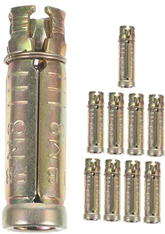 PLAFOPE 10 Stück Betonanker Mit Geriffeltem Einschlaganker Für Stahlbetonanker Einschlaganker Für Beton Und Massivbeton Geriffelter Und Langlebig