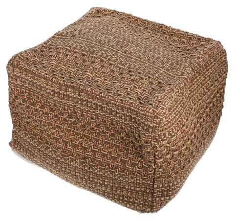 VICASKY Fußschemel Stroh Bodensitz Fußstütze Hocker Quadratisches Sitzkissen Pouf-Bezüge Quadratische Sitze Für Outdoor-Hocker Quadratischer Pouf-Bezug Terrasse Zweisitzer