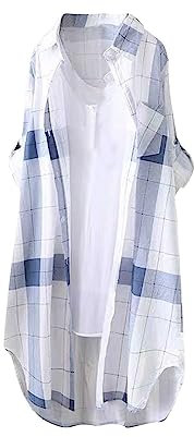 Chemisiers Et Blouses Femme Vetement Femme Ete Vetement Femme Chic Sweat Zippé Femme Chemisier Femme Coton Chemisier Fluide Blouse Travail Femme Chemise A Carreaux Femme Bleu S
