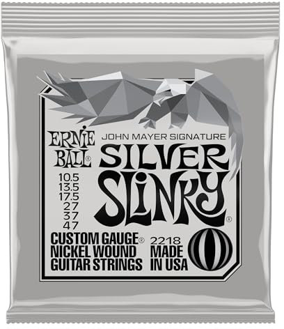 Ernie Ball John Mayer Silver Slinky Nickel Wound E-Gitarrensaiten 10.5-47 Gauge