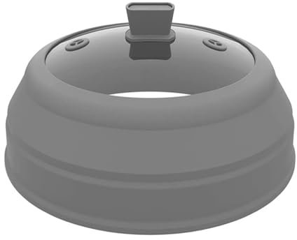 EJPPDHCO Spritzschutz for die Mikrowelle, Glas-Mikrowellen-Abdeckung for Lebensmittel, Faltbare 26,7 cm große Abdeckung for Mikrowellenteller, Silikon-Spritzschutz, Lebensmittel-Abdeckung(10.5 inch)