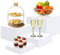YumSur 5'', 6'', 7'', 7.8''Buffet Riser Acryl Ständer，4 Stück Lebensmittelerhöhung, Cupcake, Lebensmittel-Display-Ständer für im buffet/Hochzeit/Warteschlange/Geburtstag Party