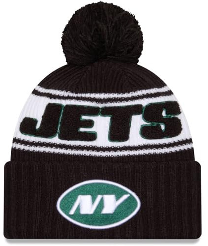 New Era NFL Sideline Winter Mütze New York Jets schwarz