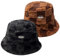 JAWSEU 2pcs Bucket Hat Winter Kunstpelz Fischerhut Damen Fell Wintermütze Wolle Anglerhut Warmer Fischermütze Lässiger Winter Flauschiger Warmer Hut Fischerhut Bucket Hat Winter Wärmer Eimer Hut