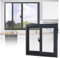 PFCDZDU Vetro Finestra Sostituzione, Ingresso Ventilazione Trasparente Finestra Pannello, Esterno Porta D'ingresso Orizzontale Scorrevole Finestra per Miglioramento Casa(Nero,100x70CM)