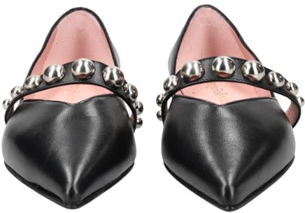 PrettyBallerinas Ballerina 50628, Glattleder, Schwarz, Damen EU 37