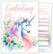 HIDEBLOOM Einhorn Einladungskarten Kindergeburtstag Mädchen I 12 Stück I DIN A6 (10,5 cm x 14,8 cm) I Einladungskarten Mädchen Geburtstag I Kinderparty I Geburtstagseinladungen Mädchen