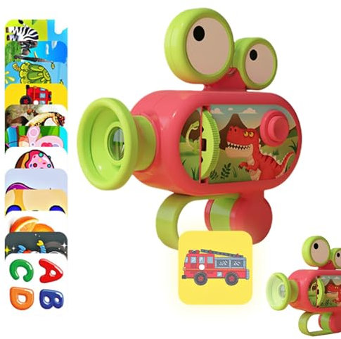 Projector Flashlights for Kids - Projector Torch Lamp Toy,Fun Cognition Bedtime Educational Toy, LED Projector -Torch Toy for Boys Girls -Kids
