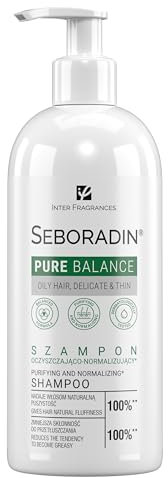 Seboradin Shampoo Für Dünnes Feines Haar Für Fettiges Haar Und Kopfhaut Feuchtigkeitsspendend Normalisierendes Haarshampoo Pflanzliches Glycerin Pflanzische Extrakte Pure Ballance 400 ml