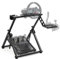 Gazzyt Support de roue de course pliable réglable compatible avec Logitech/Thrustmaster/Fanatec/PXN/Moza R5 R9 G29 G920 G923 T248 T300RS GT T500 Support de jeu robuste, design peu encombrant Roue et