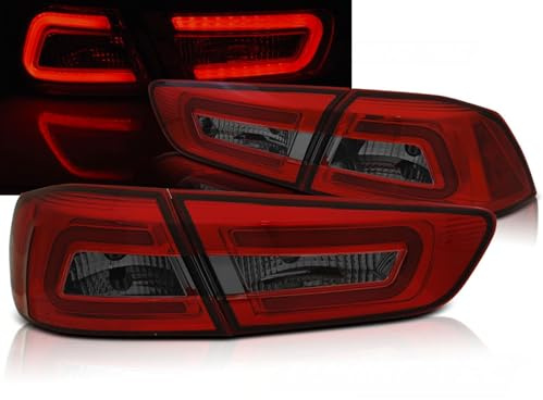 Tuning-Tec Led LightBar Rückleuchten rot smoke smoke für Mitsubishi Lancer CY0 2008-2011