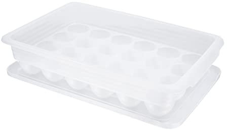 HOMSFOU Bandeja De Huevos 24 Hueveras Individuales Almacenamiento Eficiente Diseño De Pp