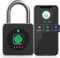 Anweller Fingerprint Padlock, Fingerprint Lock with APP,Keyless Biometric Lock,Smart Padlock Waterproof Suitable for Gym, Locker, Gates, Fence and Storage Black