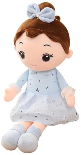 Threegoat Kuschelpuppe Weiche Stoffpuppe, 45CM Mädchen Plüschpuppe Gefüllte Puppen mit Kleidung Haaren Niedliches Prinzessin Fee Stofftier Fee Spielzeug Weihnachten Geschenk Für Baby Kinder