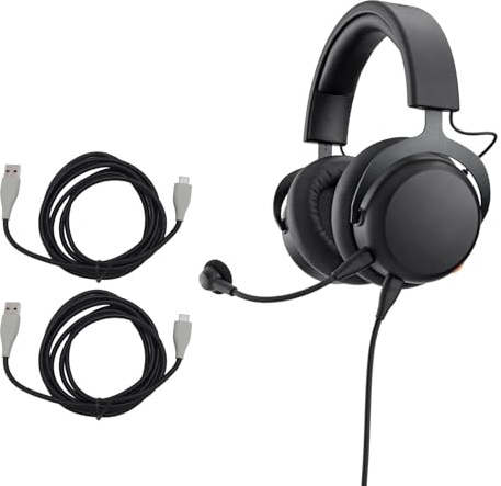 Tosuny Ersatz Gaming Headset Kabel für MMX150 Headset, USB C auf USB Anschluss, Klare Verlustfreie Klangqualität, 2 M Länge