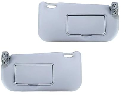 Viseras Parasol Para KIA Para Sportage Para KM 2004-2009 Parasol Izquierdo/derecho Con Espejo(1Pair Gray)