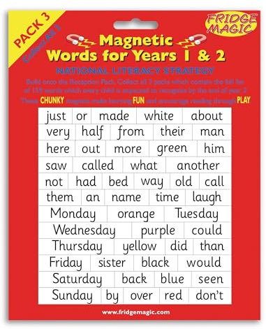 Engaging Magnetic Words for Key Stage 1 - Years 1&2 - Pack 3