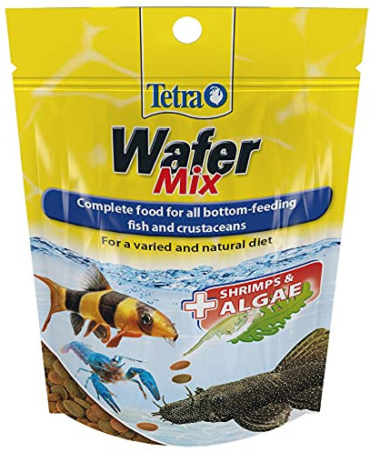 Tetra Fish Food Variety Wafers, Complete Fish Food for All Bottom-Feeding Fish and Crustaceans, 68 g