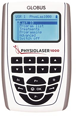 GLOBUS | Physiolaser 1000 | Lasertherapie für die Wiederherstellung entzündeter Gewebe, regeneriert Zellen und verbessert die Mikrozirkulation.
