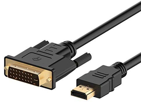 Rankie Câble Adaptateur HDMI vers DVI, Bidirectionnel, 1,8m, Noir