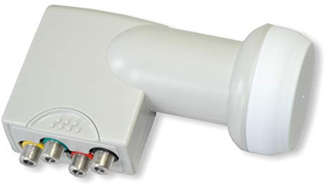Polytron OSP-AP 95 Quattro LNB Quattro LNB | zum Anschluss von 4 Teilnehmern | Perfekte HDTV- SDTV- und Ultra HD-Umsetzung | Wetterschutzgehäuse