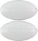 SPARES2GO Light Diffuser Lens Oval Cover Plate Compatible with Rangemaster Cooker Hood (Pack of 2, 100mm x 52mm)