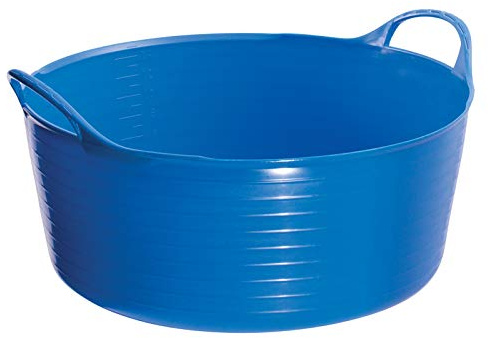 Perry Equestrian No.7119 Flexi-Fill Shallow Tubs/Trugs 15 Litre Capacity, Blue