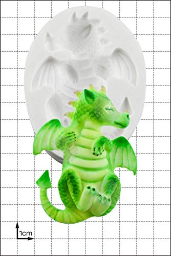 Moule en silicone bébé dragon endormi