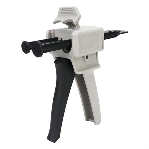 VIFER Dosierpistole für AB-Epoxid, 50 ml Epoxid Klebepistole Griff Klebstoff gemischt 1: 1 und 2: 1 Epoxidharzpistole Dispenser Griff Spread Dispensing Gun