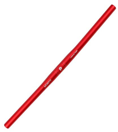 Fahrradlenker, 25,4 mm Aluminiumlegierung Kleiner Gerader Lenker MTB Mountain Road Fahrradlenkers Klappfahrrad Lenker (580mm,Rot)