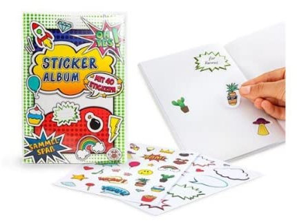 TRENDHAUS Sticker-Sammelalbum inkl. 40 Stickern
