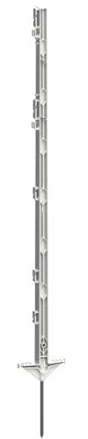WieWin Weidezaunpfahl 156cm (136cm über dem Boden) 40 St. Weiß PFERDEWEIDE
