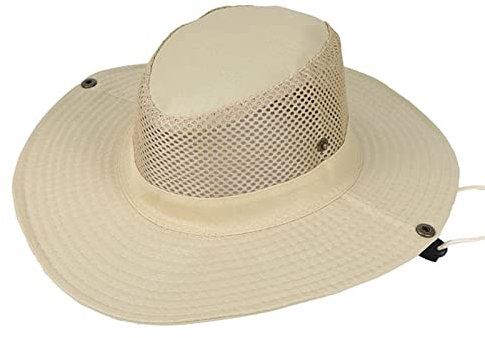 SRZYMJ Damen Sonnenhut Damen Zum Falten Fischerhut Für Wasseraktivitäten Hat Sonnenhut Damen Große Krempe Damen Anglerhut Sonnenhüte Fur Herren Beige Einheitsgröße