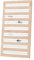 NBEADS Bamboo Rings Display Tray, 9-Slot Ring Earring Storage Holder Bracelets Necklaces Jewelry Display Organizer with PU Leather for Jewelry Retail Display Selling, White