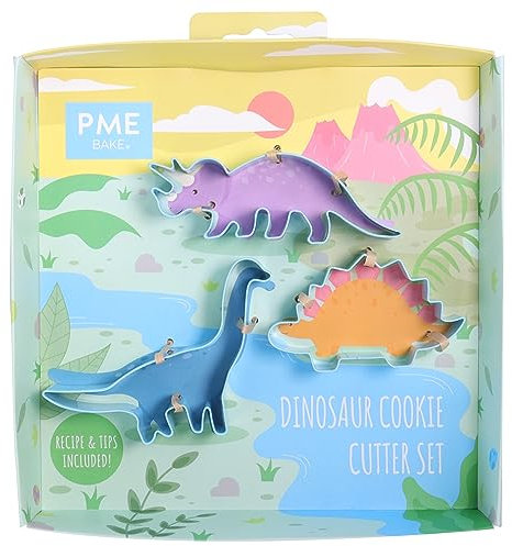 PME Set de cortadores de galletas de Dinosaurio