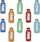10pcs Bottle Shoe Charms for Croc, Multicolored Drink Shoe Charms for Prime, Hook Buckle Cute Beverage Charms Reusable Shoe Decor Accessories for Jibbitz, Sandals Bags Bracelets DIY