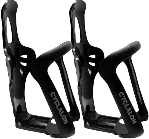 Pack de 2 Portabidones y portabotellas Ajustable para Bicicleta. Compatible con Botellas, Bidones y Termos. Tamaño Ajustable, Ligero. Ideal para MTB y Deportes al Aire Libre