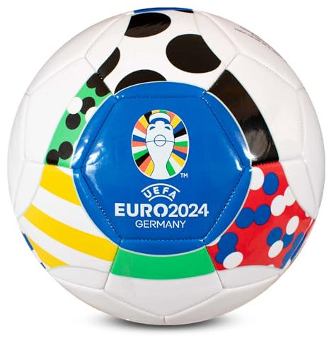 Hy-Pro Euro 2024 Football - Size 5, Officially Licensed, UEFA, Training, Match, Merchandise, Collectible for Kids and Adults