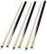 FOXSMZZ 2 kleine handgefertigte Billard-/Snooker-Queues zum Zusammenbauen für Kinder und Erwachsene, ideal für kleine Räume und Junge Leute (145 cm)