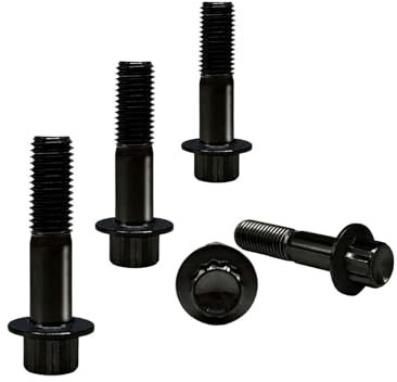 RISON-Titanium 5 Stück Titanschraube M8x1.25x32mm, GR5 Titan Schrauben Split Felgenschraube Auto Reifen Radbolzen Radschrauben, Zylinderschrauben für BBS RS RM LM OZ 3 Teilige /2 Teilige Räder