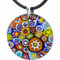 miyou - Murano Glas Halskette – Venezianische Glaskette - Kette mit Anhänger – 925er Silber – Handgefertigter Schmuck - Ponte Rund 2