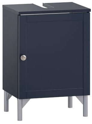 Lomadox Badezimmer Waschbeckenunterschrank Bad Schrank 40cm blau